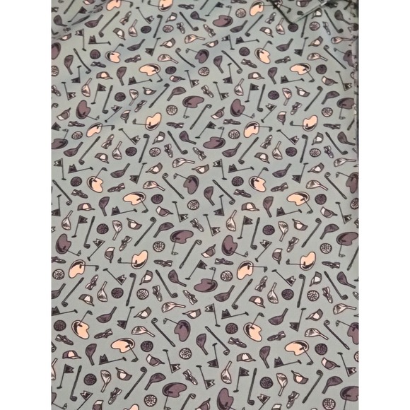 Callaway Mens Large Blue AOP Golf Polo Shirt Opti-Dri Stretch Performance - Picture 9 of 12